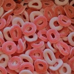 Anneaux sucrés goût fraise